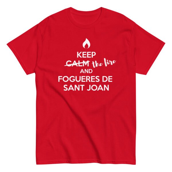 Camiseta "Keep the Fire & Fogueres de Sant Joan"