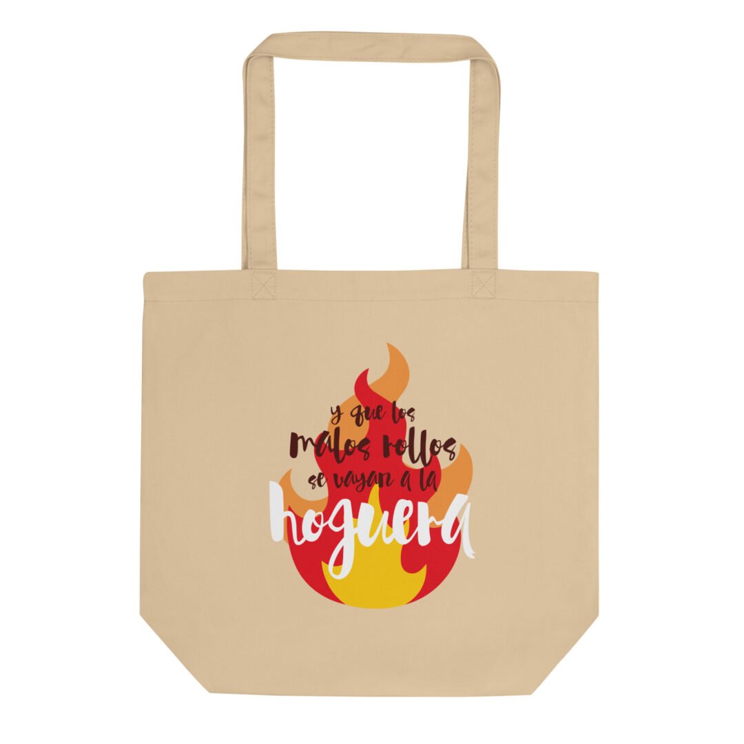 Eco Tote Bag «Y Que los Malos Rollos se Vayan a la Hoguera» - Imagen 3